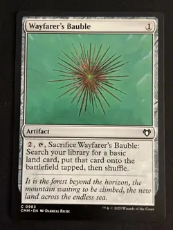 1x Wayfarer's Bauble (983) Commander Masters LP MTG Magic the Gathering x1 MKE - Image 1