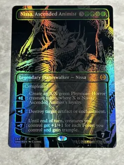 Nissa, Ascended Animist - Oil Slick Foil Extended Art ONE NM MTG - Image 1