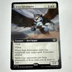Aven Interrupter (Extended Art) Regular Rare #159 NM Outlaws of Thunder Junction - Image 1