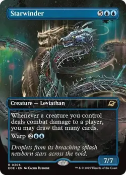 MTG English Starwinder (0306) (Borderless) NM Foil Edge of Eternities - Image 1