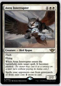 Aven Interrupter Outlaws of Thunder Junction Regular NM R 0004 - Image 1