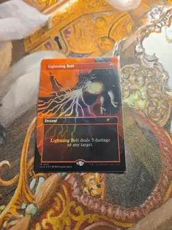 Lightning Bolt 1879 Borderless Foil MTG Secret Lair - Pack Fresh - - Image 1