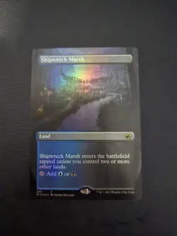 Shipwreck Marsh (Borderless) Innistrad: Midnight Hunt Foil MTG NM Magic Card - Image 1