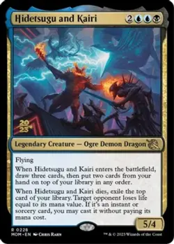 1 x Hidetsugu and Kairi - Foil - Prerelease Promo - March of the Machine - Moder - Image 1