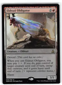 Eldrazi Obligator *Prerelease Promo FOIL* Magic MtG x1 SP - Image 1