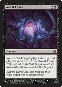 Worst Fears -Foil Medium Play MTG Journey into Nyx - Image 1