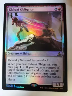 MTG Eldrazi Obligator Oath of the Gatewatch Magic the Gathering FOIL Rare X2 - Image 2