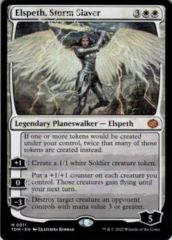 MTG Elspeth, Storm Slayer (11) | NM | Tarkir: Dragonstorm {TDM} - Image 1