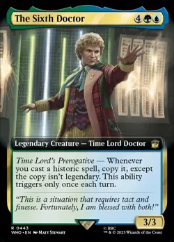 1x - The Sixth Doctor - (extended art) - Universes Beyond: Doctor Who - NM MTG - Image 1