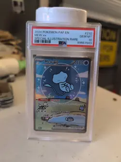 Pokemon Mew EX Bubble Mew PSA 10 Gem Mint 232/091 Sir SV Paldean Fates - Image 3