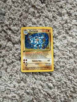 Pokemon TCG Machamp Holo 1st Edition Unlimited Holo Rare Base Set 8/102. - Image 3