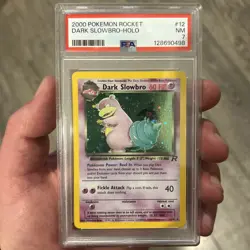 2000 POKEMON ROCKET #12 DARK SLOWBRO-HOLO PSA 7 - Image 1