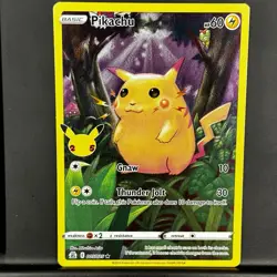 Pokemon TCG Celebrations Pikachu Holo Rare Card 005/025 25th Anniversary Edition - Image 1