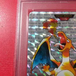 PSA 7 Japanese Pokemon Bandai Carddass Red Charizard Prism 1996 - Image 3