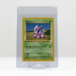 Nidoran male Pokemon 1st edition base set 55/102 1999 stamp raw mint clean WOTC - Image 1
