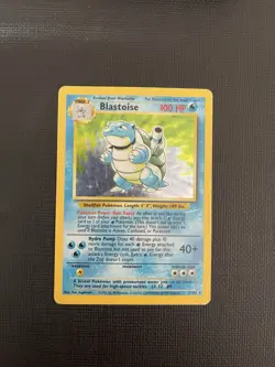 1999 Holo Rare Blastoise #2/102 Base Set Pokemon Card WOTC TCG Original Set MP - Image 2
