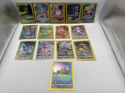 Pokemon TCG Crown Zenith: Galarian Gallery 14 Card Bundle Lot NM/Mint - Image 1