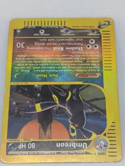 Umbreon 041/147 Aquapolis Reverse Holo Ultra Rare Pokemon TCG Nintendo Eevee - Image 4