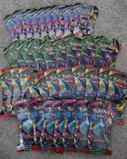 Pokemon Mega Evolution Phantasmal Flames Lot Of 36 Sleeved Booster Pack - Image 1