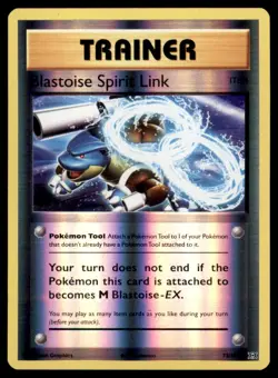 TCG Pokemon Blastoise Spirit Link XY - Evolutions #73 Reverse Holo - Image 1