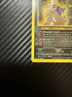 Pokemon Neo Destiny Holo Rare Shining Tyranitar #113 [Lightly Played] - Image 4