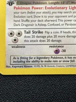 Pokemon Dark Dragonair 33/82 1st Edition Team Rocket LP / MP - Image 5