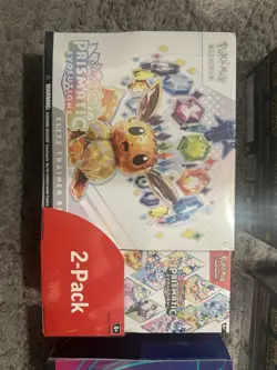 Pokemon TCG Prismatic Evolutions ETB with Booster Bundle Costco 2-Pack SEALED - Image 1