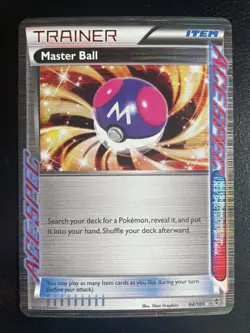 Master Ball 94/101 MP Plasma Blast Ace Spec Pokemon TCG - Image 1