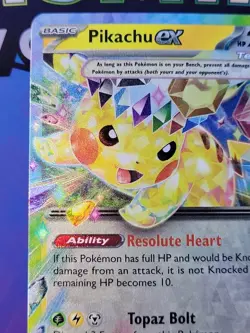 Pikachu ex 57/191 Double Rare Pokemon TCG SV08: Surging Sparks NM - Image 2