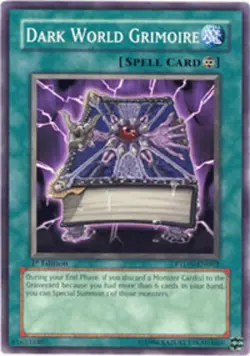 1x (NM) Dark World Grimoire - PTDN-EN062 - Common - 1st Edition YuGiOh - Image 1