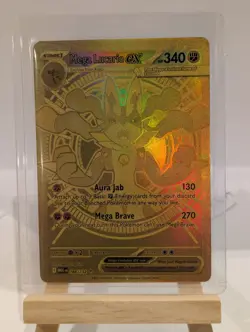 Custom Fan Art Mega Lucario EX High Quality Custom Card Foil Finish - Image 3