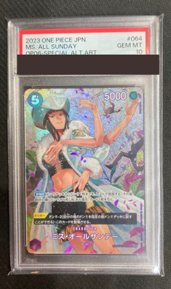 PSA 10 Ms All Sunday One Piece Card SR-SP OP04-064 Nico Robin Japanese from JPN - Image 1