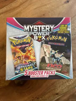 Pokemon Mystery Power Box Chase Pack Seeded 1:10 (5 Booster Packs) NEW SEALED - Image 1