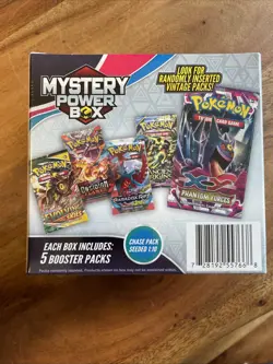 Pokemon Mystery Power Box Chase Pack Seeded 1:10 (5 Booster Packs) NEW SEALED - Image 2