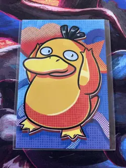 Pokemon Electric Pika Card Database - Psyduck Pop Art Style Gallery Card - Image 2