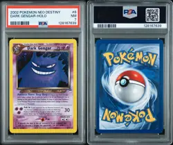2002 POKEMON NEO DESTINY #6 DARK GENGAR-HOLO PSA 7 - Image 3
