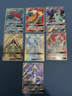 Pokemon Sun&Moon Lot Of 7 Fullarts - All Near Mint! - Image 1