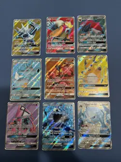Pokemon Sun&Moon Lot Of 9 Fullarts - All Near Mint! - Image 1