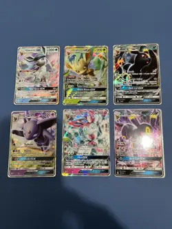Pokemon Sun&Moon Eeveelutions Lot Of 6 - All Near Mint! - Image 1