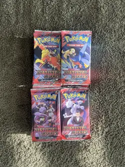 Pokemon TCG Scarlet and Violet Destined Rivals Sealed Booster Packs Lot Of 56 - Image 1