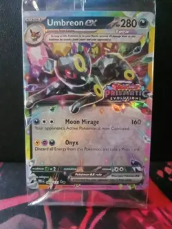 Pokemon TCG Prismatic Evolutions Umbreon EX Stamped Promo Card 060/131 - Image 1