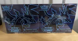 2x Pokemon Center Phantasmal Flames ETBs IN HAND Sealed - Image 1