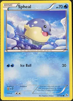 Spheal 24/106 Flashfire Regular - Pokemon Card - Image 1