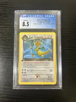 CGC 8.5 NM/MINT+ Dark Dragonite Team Rocket 1st Edition Rare Pokemon 22/82 - Image 1