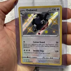 Dubwool SV104/SV122 Shining Fates Shiny Holo Rare Pokemon TCG NM Pokemon Card - Image 2