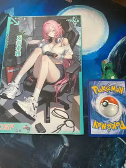 Large Waifu Card Art Display - Sexy Anime Girl - Collectible Display Piece - Image 2