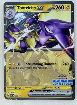 Toxtricity SVP215, NM, Illustration Contest 2024 Promo, Non-Holo, Pokemon Cards - Image 1