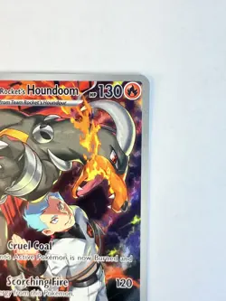 Pokemon Houndoom 191 Illustration Rare Team Rocket’s Scarlet Violet IR Card NM - Image 5