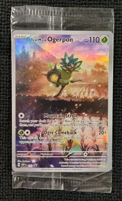 Teal Mask Ogerpon 123 Sv: Scarlet & Violet Promo Cards Holo *SEALED* - Image 1
