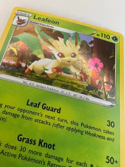 🔥LEAFEON SWSH191 SWORD & SHIELD BLACK STAR PROMO COSMOS HOLO Pokemon Card🔥 - Image 2